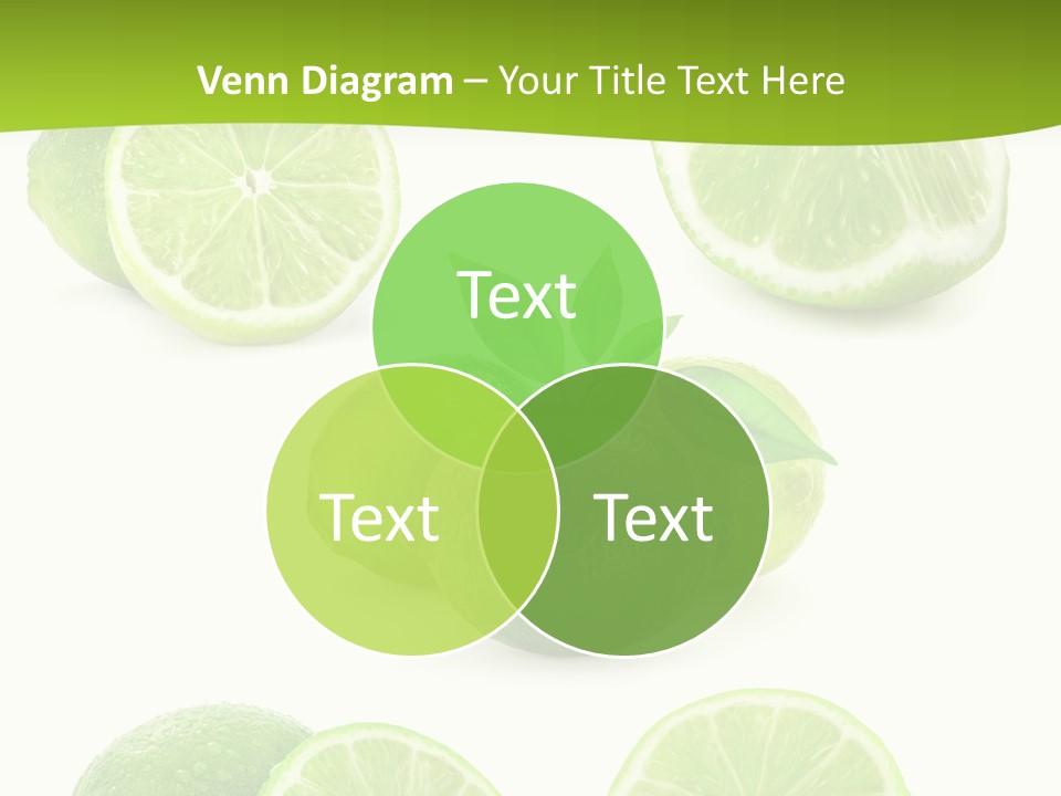 Green Lemon Cut PowerPoint Template