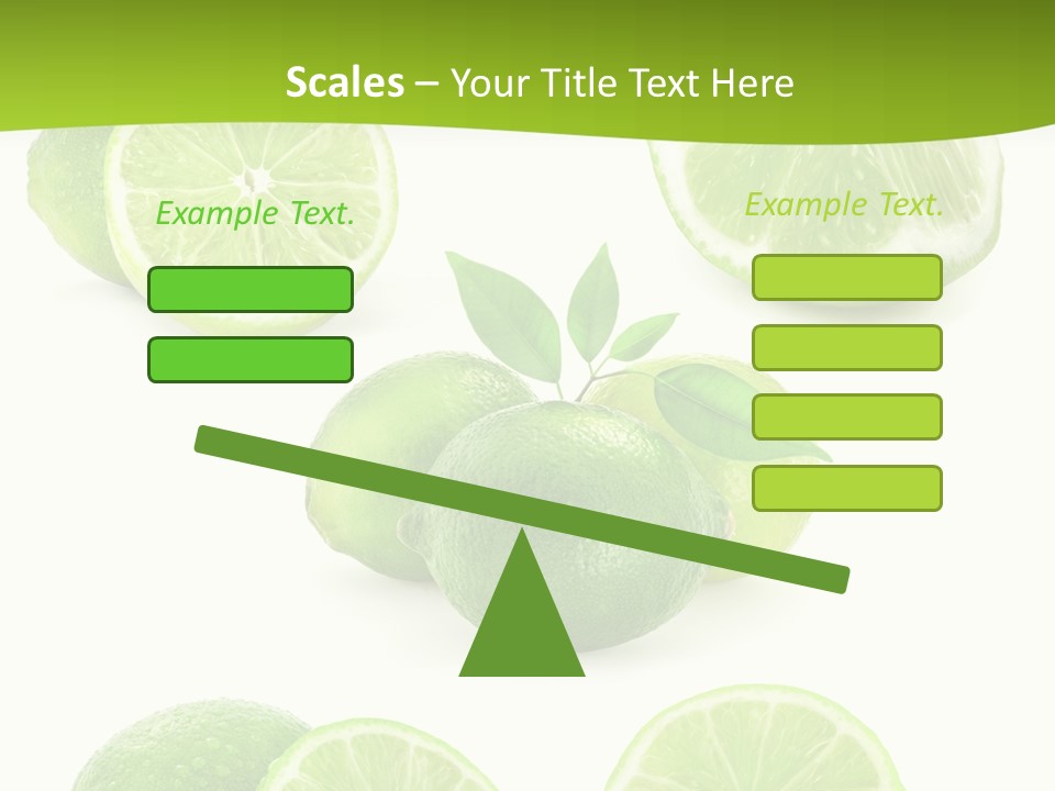 Green Lemon Cut PowerPoint Template