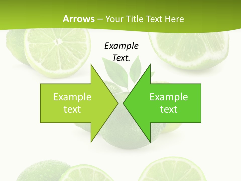 Green Lemon Cut PowerPoint Template