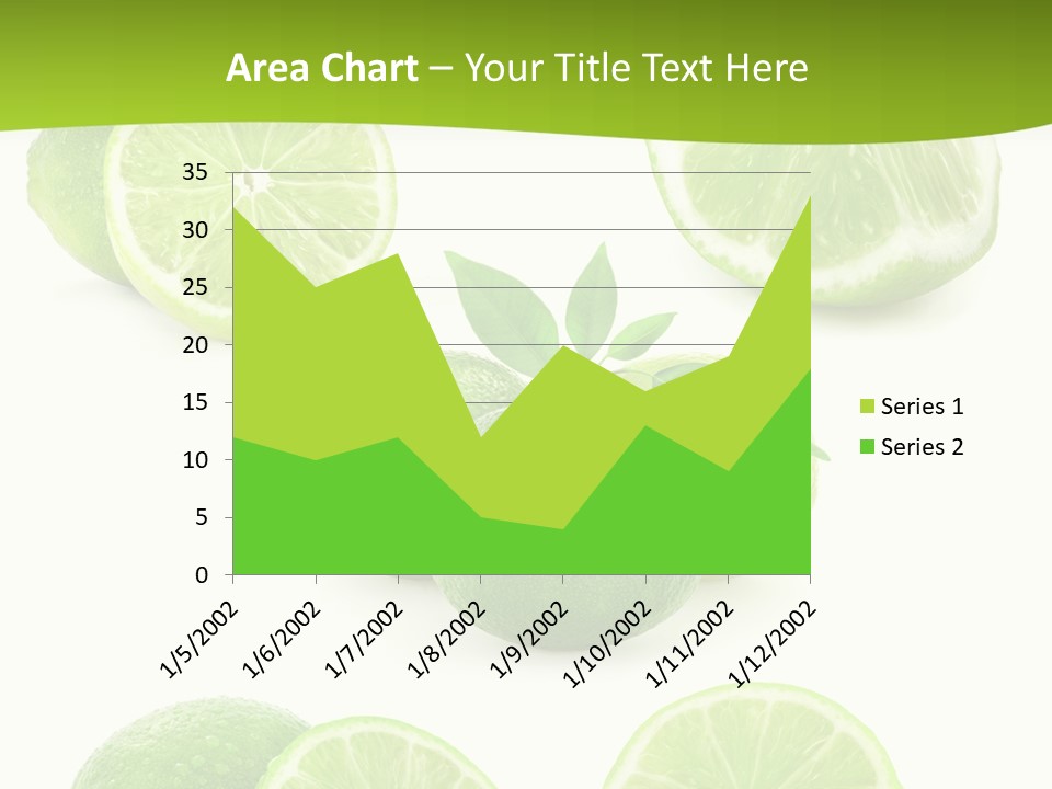 Green Lemon Cut PowerPoint Template