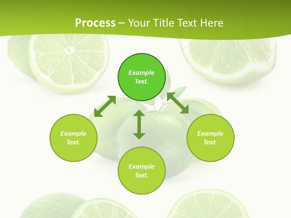 Green Lemon Cut PowerPoint Template