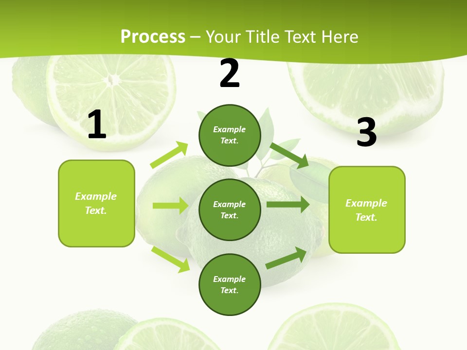 Green Lemon Cut PowerPoint Template