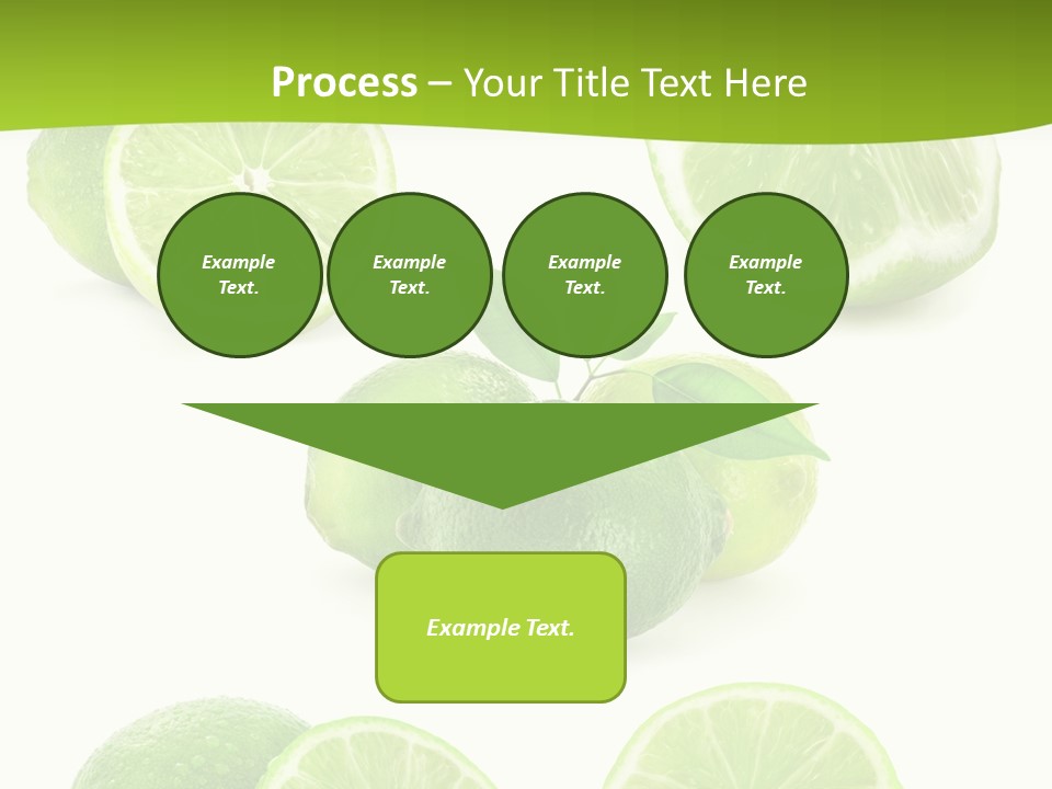 Green Lemon Cut PowerPoint Template