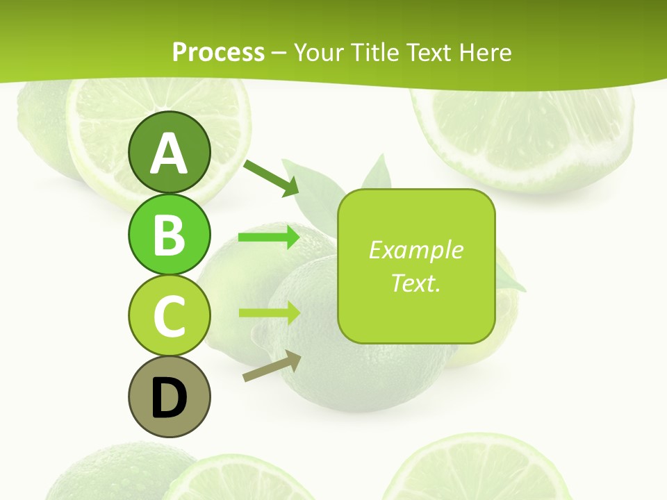 Green Lemon Cut PowerPoint Template