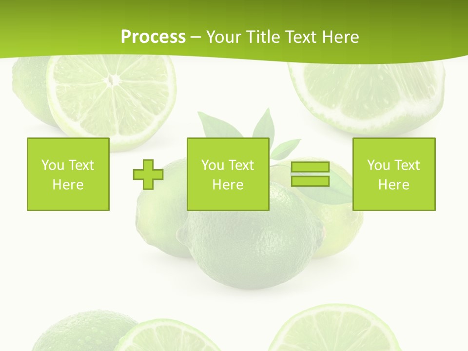 Green Lemon Cut PowerPoint Template