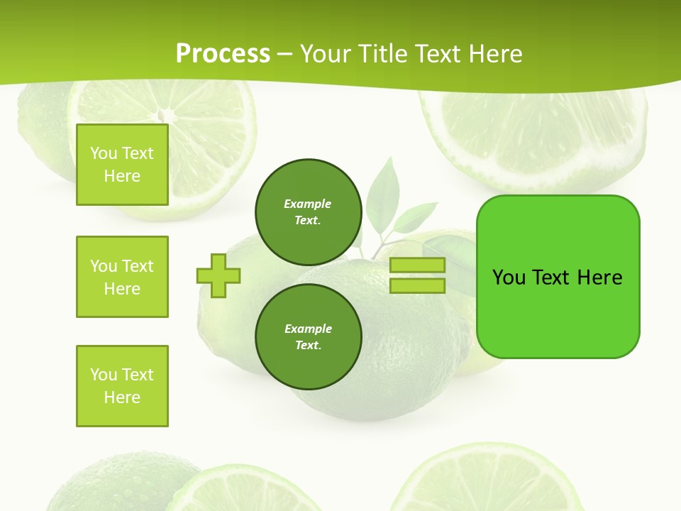 Green Lemon Cut PowerPoint Template