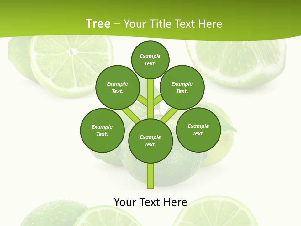 Green Lemon Cut PowerPoint Template