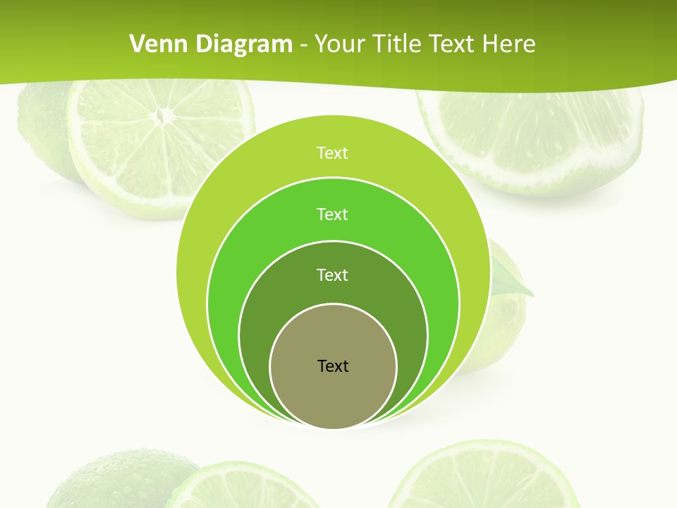 Green Lemon Cut PowerPoint Template