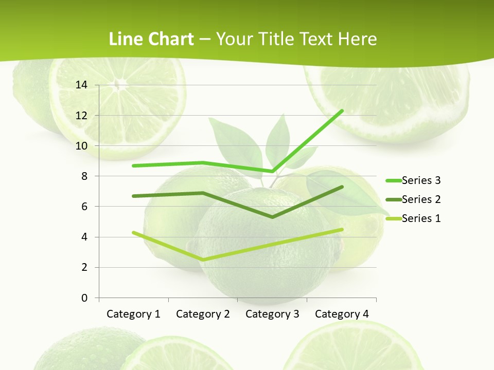 Green Lemon Cut PowerPoint Template