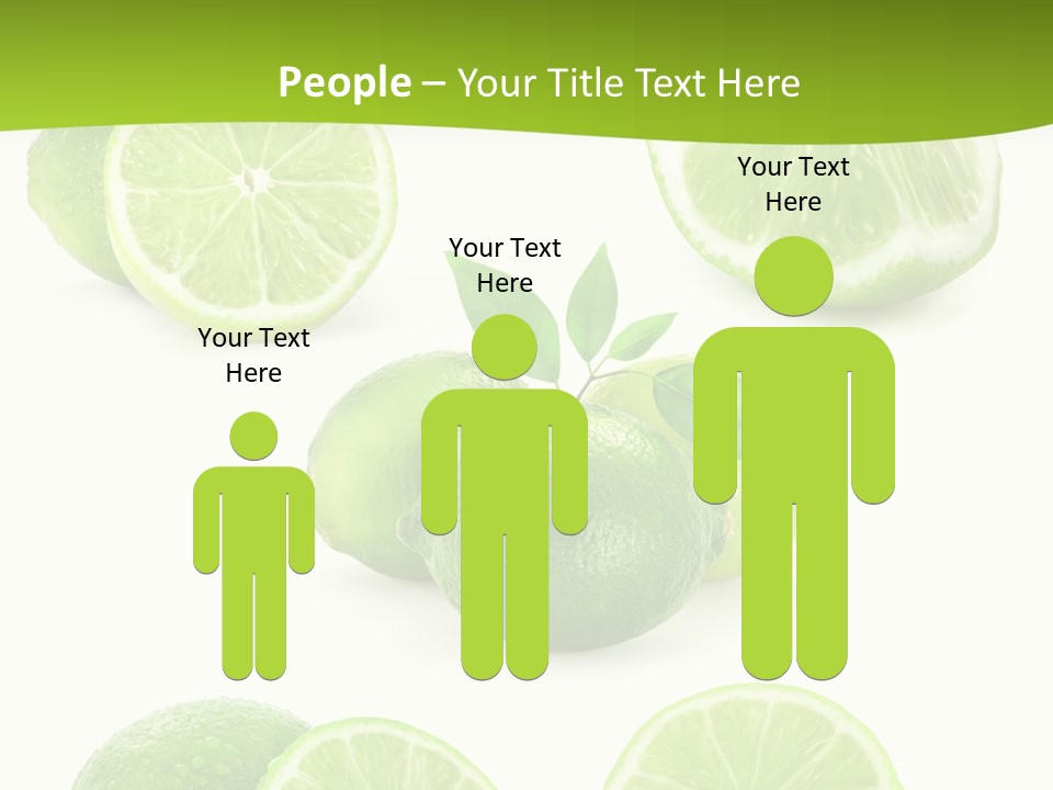 Green Lemon Cut PowerPoint Template