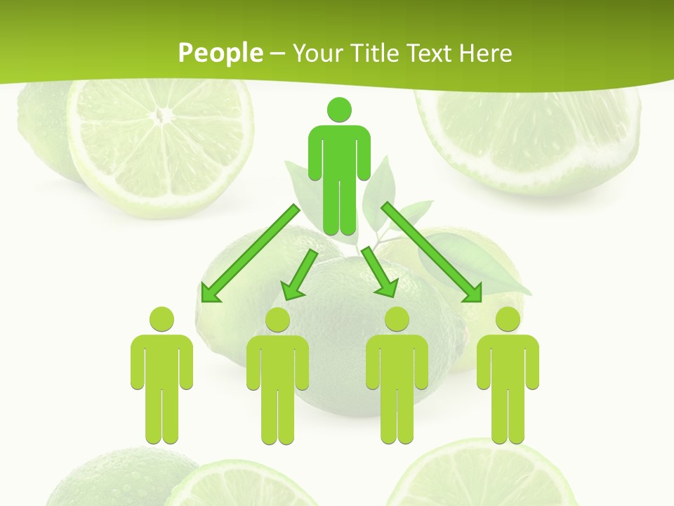 Green Lemon Cut PowerPoint Template