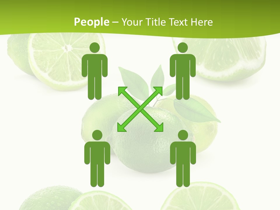 Green Lemon Cut PowerPoint Template