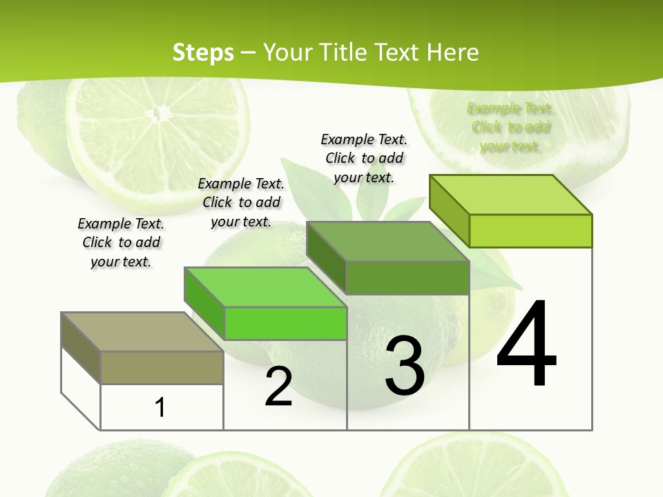 Green Lemon Cut PowerPoint Template