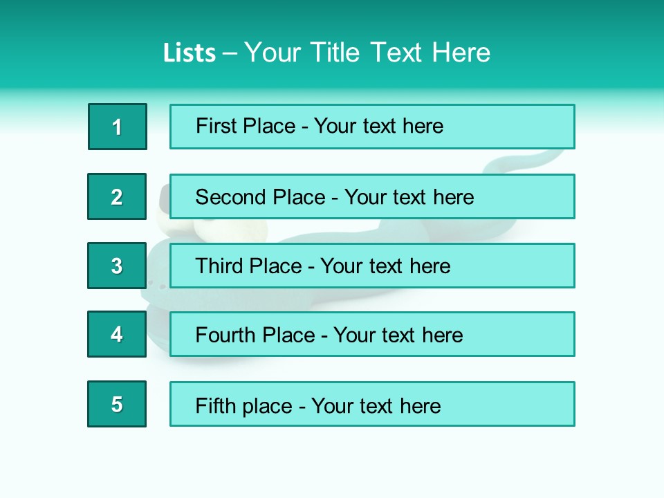 Snake Plasticine Blue PowerPoint Template