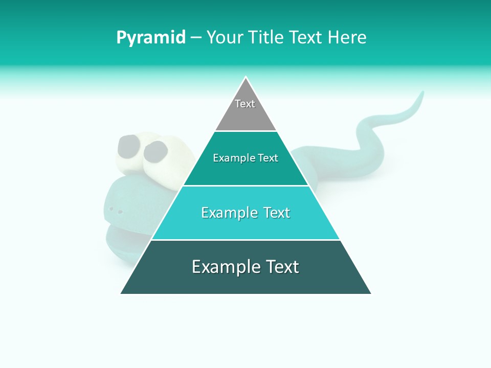 Snake Plasticine Blue PowerPoint Template