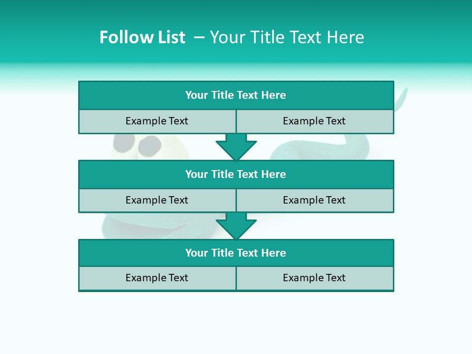 Snake Plasticine Blue PowerPoint Template