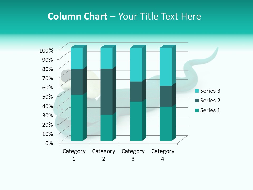 Snake Plasticine Blue PowerPoint Template