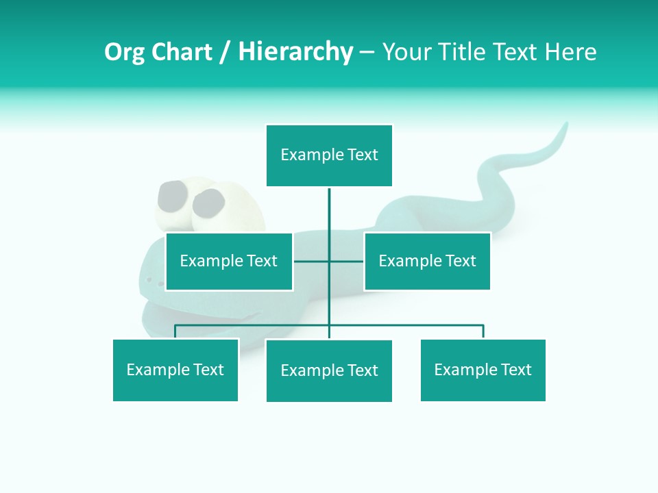 Snake Plasticine Blue PowerPoint Template