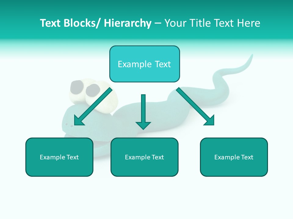 Snake Plasticine Blue PowerPoint Template