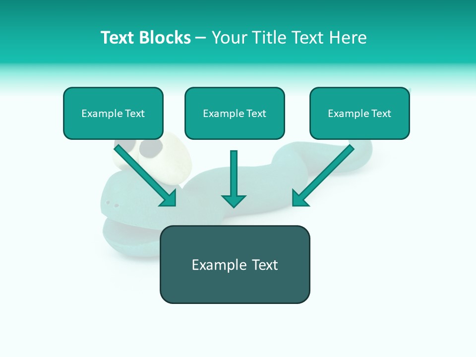 Snake Plasticine Blue PowerPoint Template