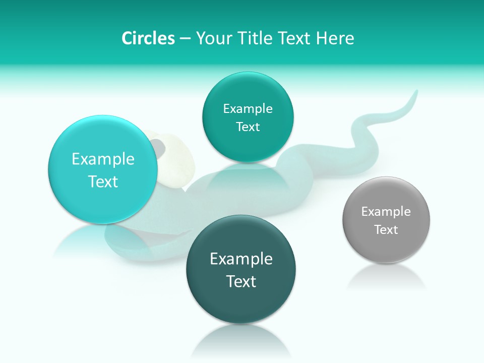 Snake Plasticine Blue PowerPoint Template