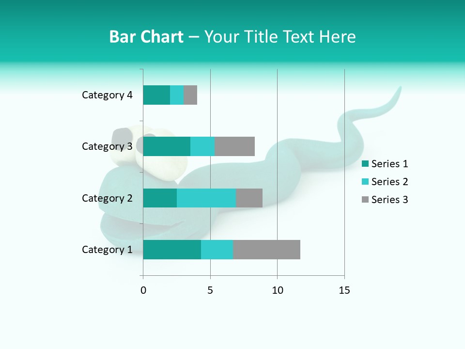 Snake Plasticine Blue PowerPoint Template