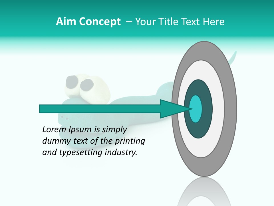 Snake Plasticine Blue PowerPoint Template