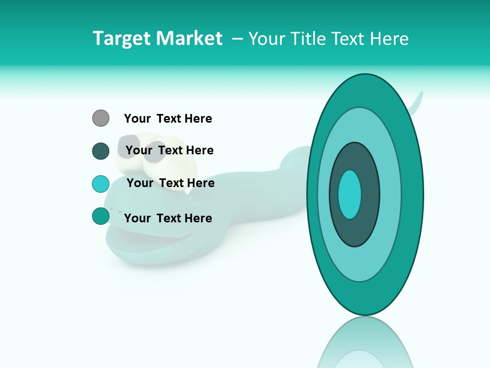 Snake Plasticine Blue PowerPoint Template