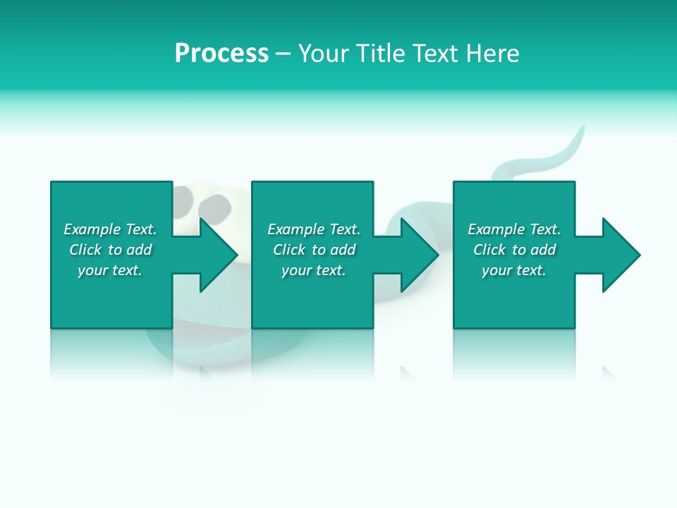 Snake Plasticine Blue PowerPoint Template