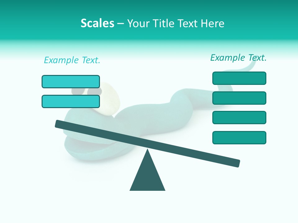 Snake Plasticine Blue PowerPoint Template