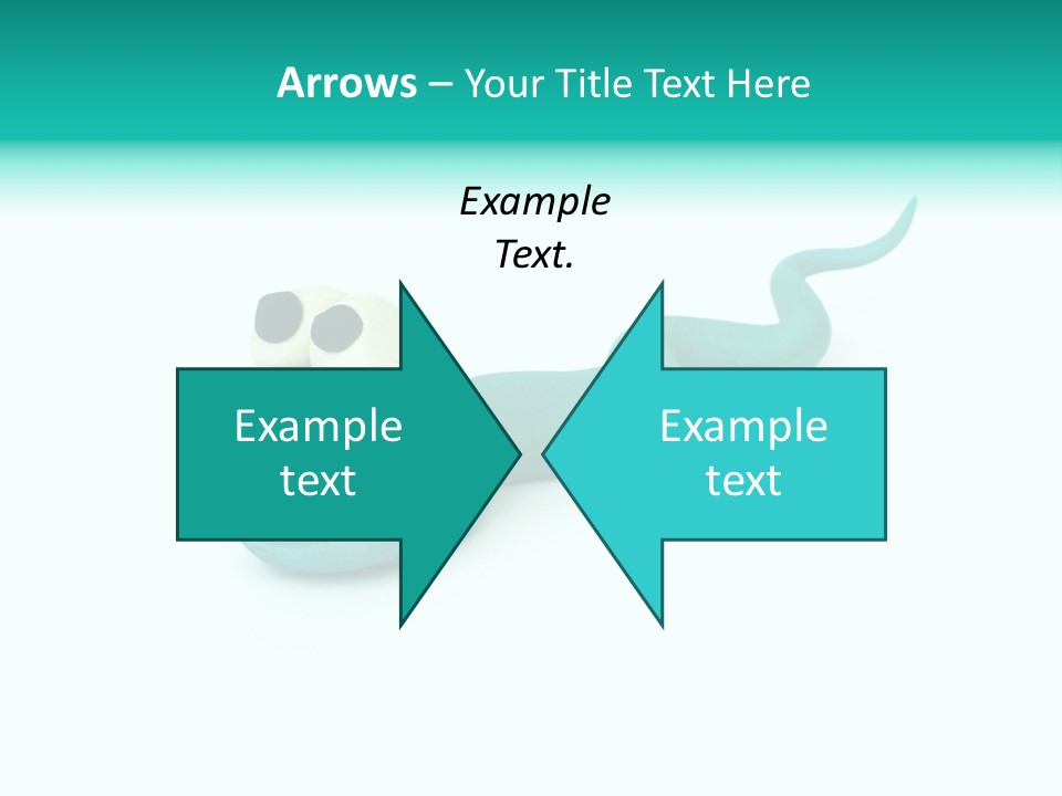 Snake Plasticine Blue PowerPoint Template