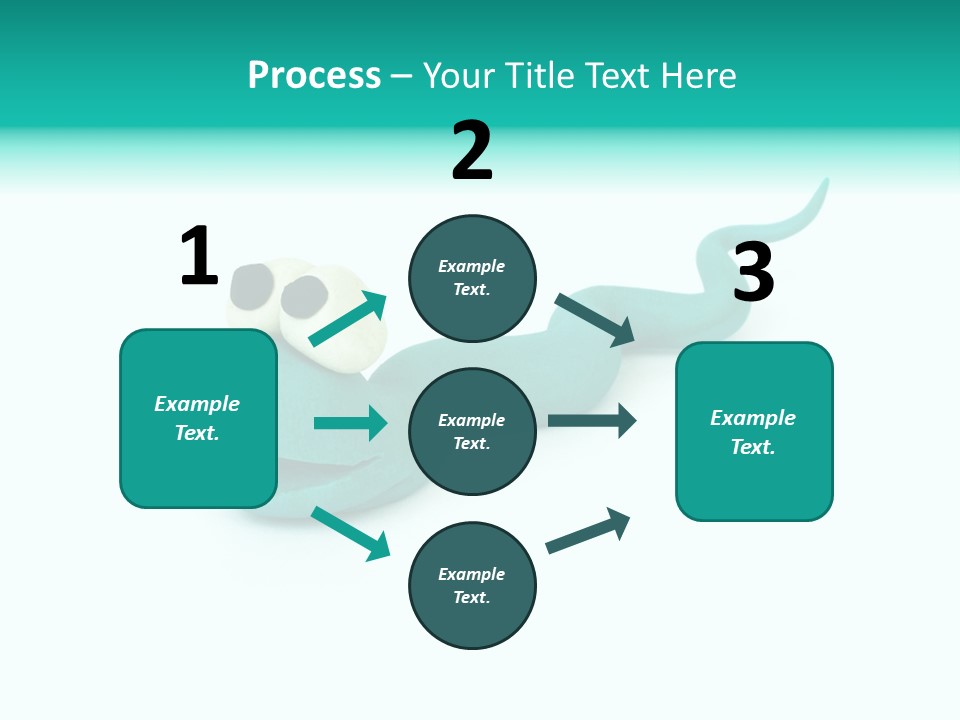Snake Plasticine Blue PowerPoint Template