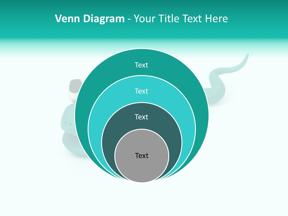 Snake Plasticine Blue PowerPoint Template