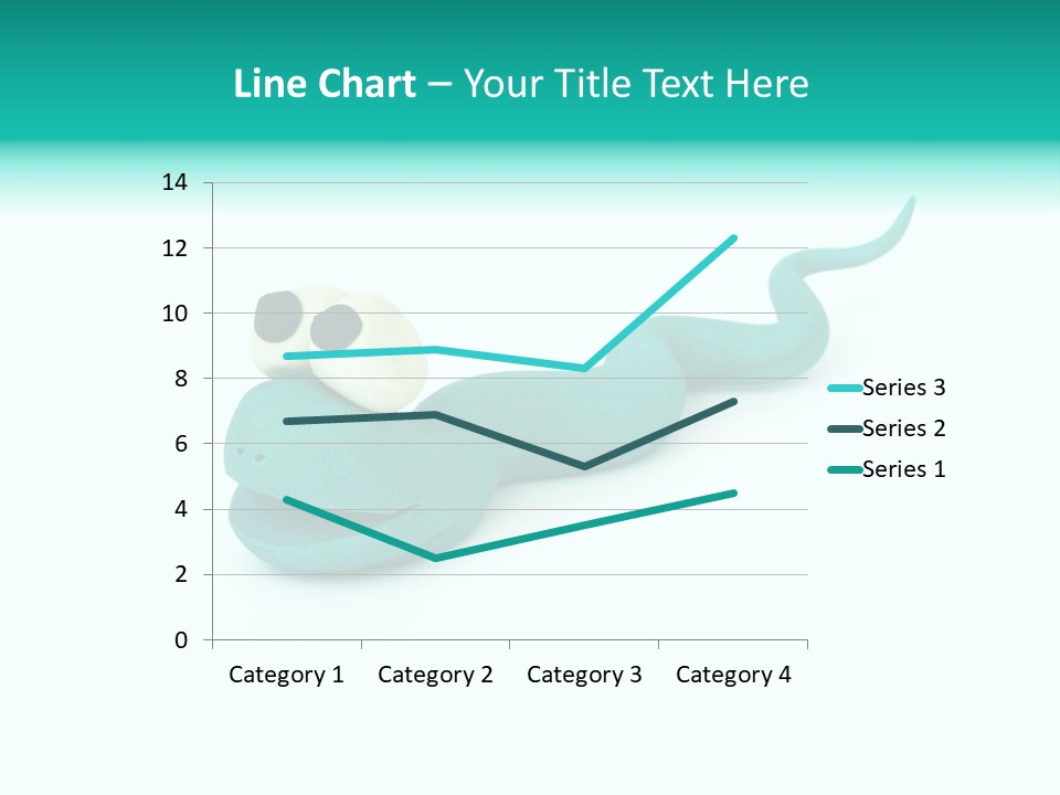 Snake Plasticine Blue PowerPoint Template