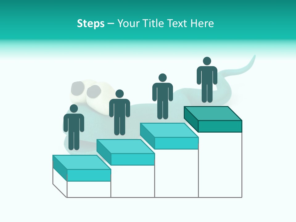 Snake Plasticine Blue PowerPoint Template