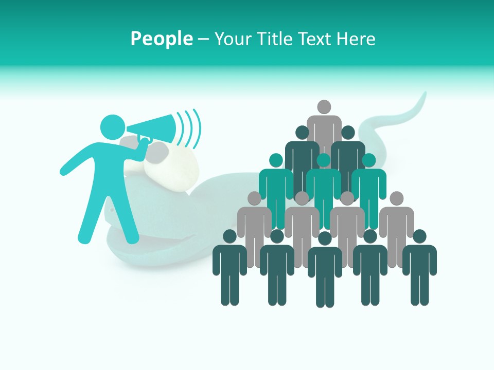 Snake Plasticine Blue PowerPoint Template