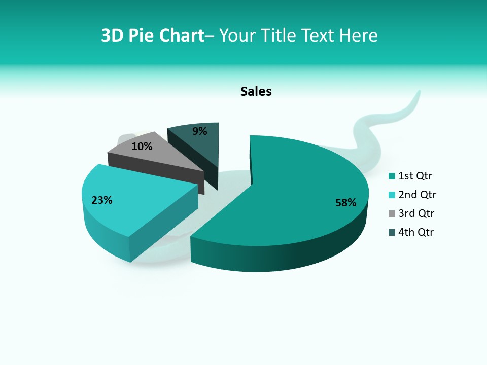 Snake Plasticine Blue PowerPoint Template