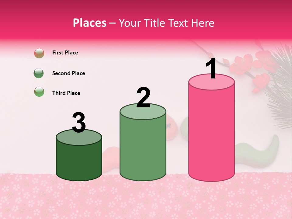 A Pink And Green Toy With A Pink Nose And A Green Toy With A Pink PowerPoint Template