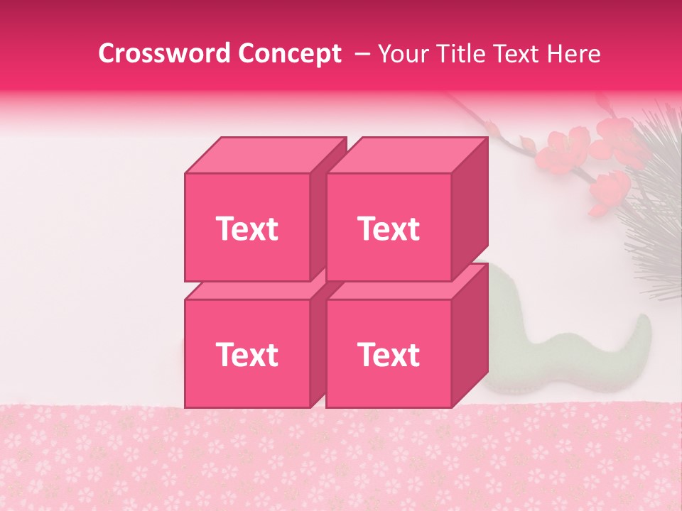 A Pink And Green Toy With A Pink Nose And A Green Toy With A Pink PowerPoint Template