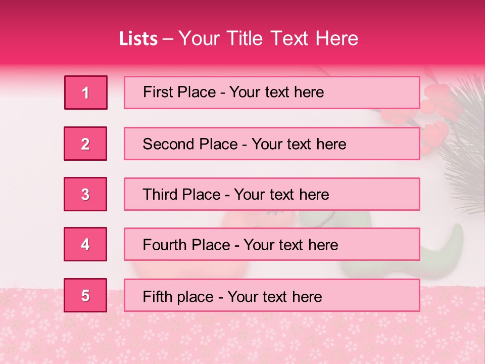 A Pink And Green Toy With A Pink Nose And A Green Toy With A Pink PowerPoint Template