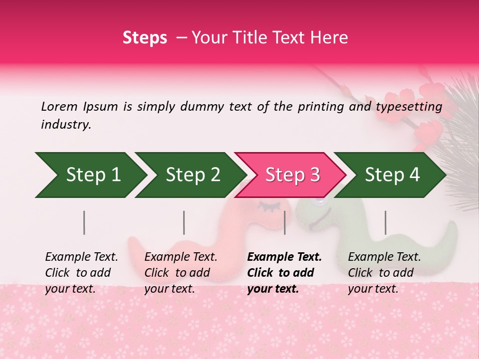 A Pink And Green Toy With A Pink Nose And A Green Toy With A Pink PowerPoint Template