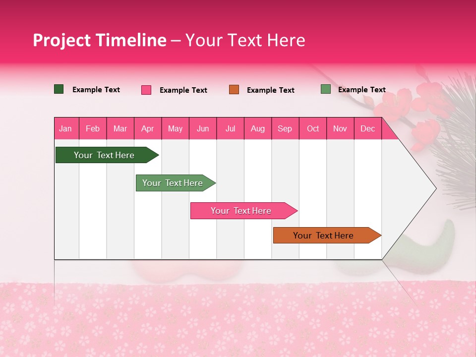 A Pink And Green Toy With A Pink Nose And A Green Toy With A Pink PowerPoint Template