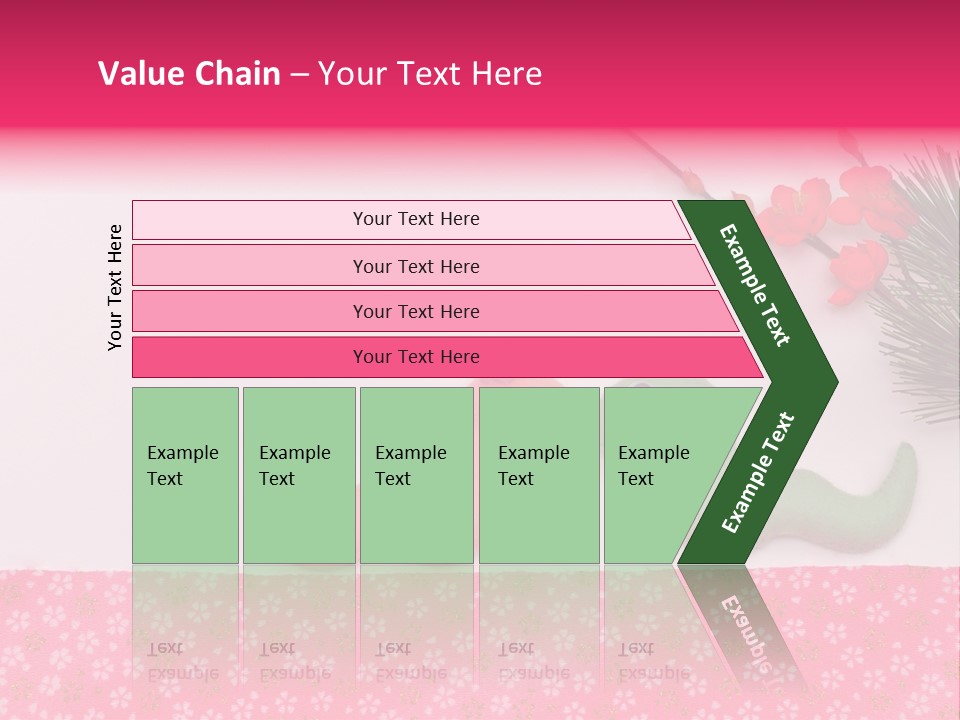 A Pink And Green Toy With A Pink Nose And A Green Toy With A Pink PowerPoint Template