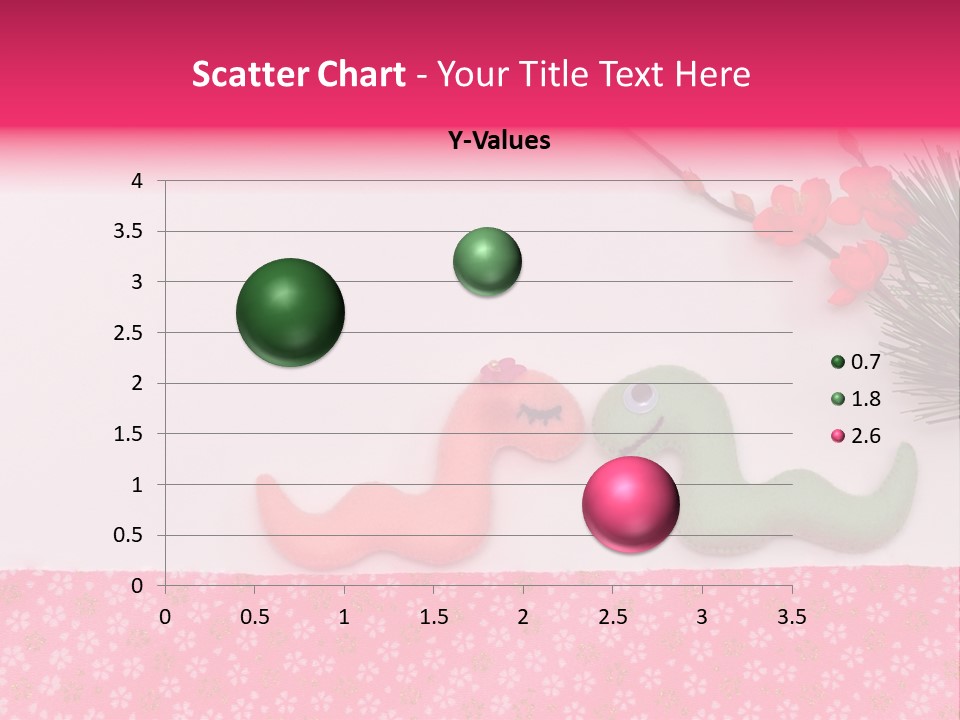 A Pink And Green Toy With A Pink Nose And A Green Toy With A Pink PowerPoint Template