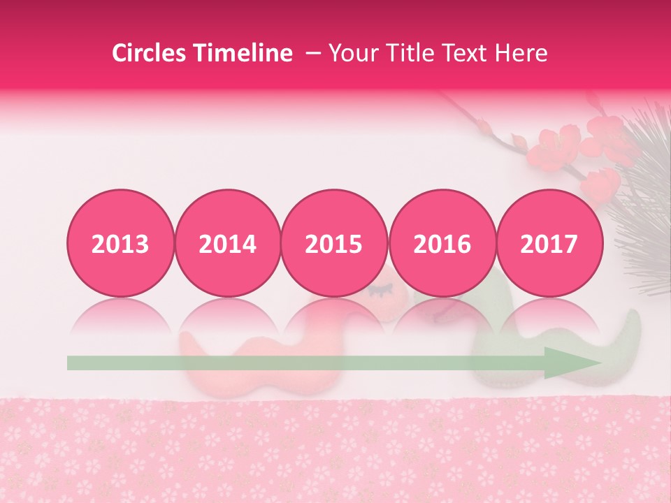 A Pink And Green Toy With A Pink Nose And A Green Toy With A Pink PowerPoint Template