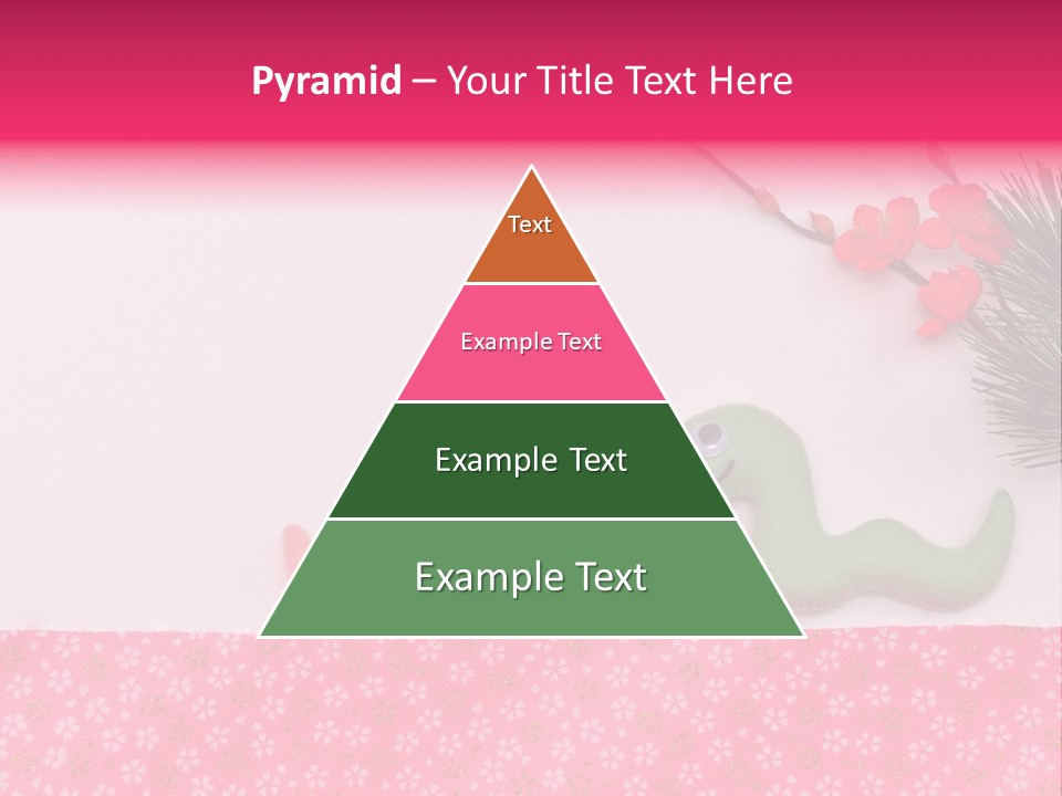 A Pink And Green Toy With A Pink Nose And A Green Toy With A Pink PowerPoint Template