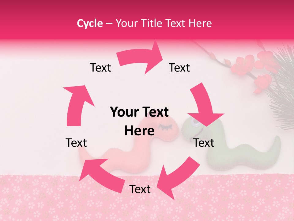 A Pink And Green Toy With A Pink Nose And A Green Toy With A Pink PowerPoint Template