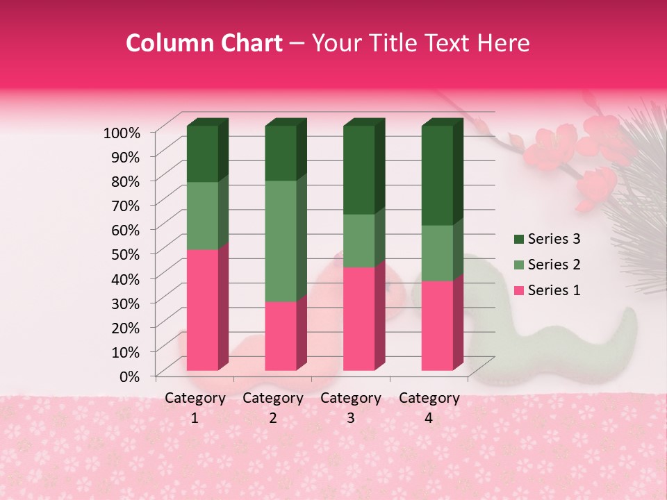 A Pink And Green Toy With A Pink Nose And A Green Toy With A Pink PowerPoint Template