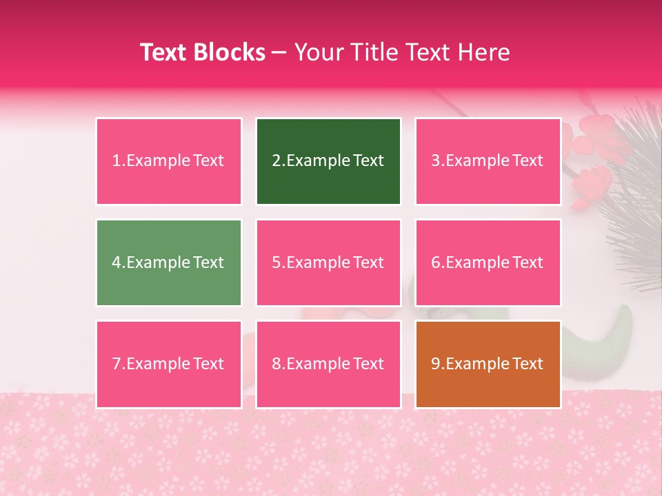 A Pink And Green Toy With A Pink Nose And A Green Toy With A Pink PowerPoint Template