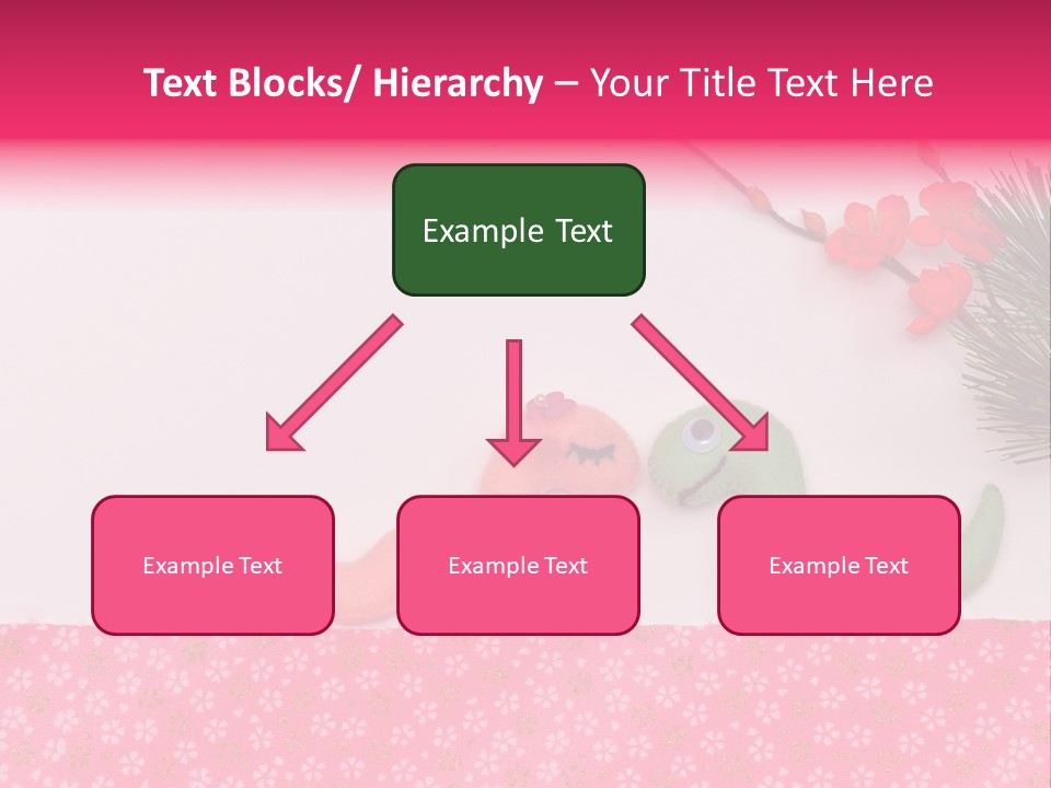 A Pink And Green Toy With A Pink Nose And A Green Toy With A Pink PowerPoint Template
